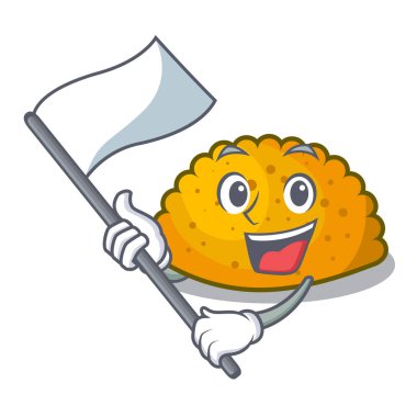 Bayrak tablo karikatür ile ev yapımı köftesi