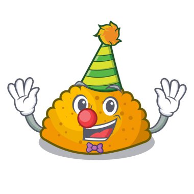 Palyaço ev yapımı köftesi tablo karikatür illüstrasyon vektör