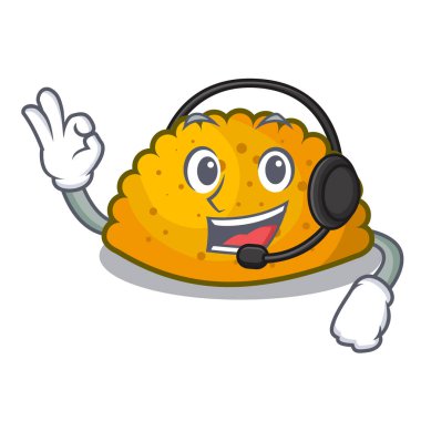 Tablo karikatür ile kulaklık ev yapımı köftesi