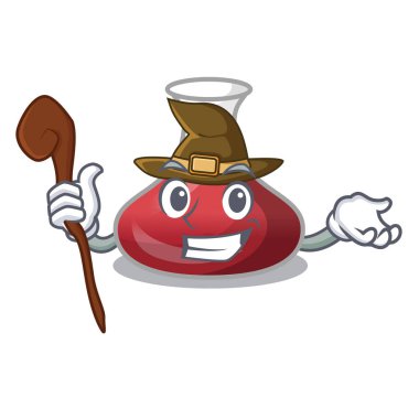 Cadı şarap sürahi tablo karikatür