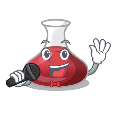 Tablo karikatür şarap sürahi şarkı