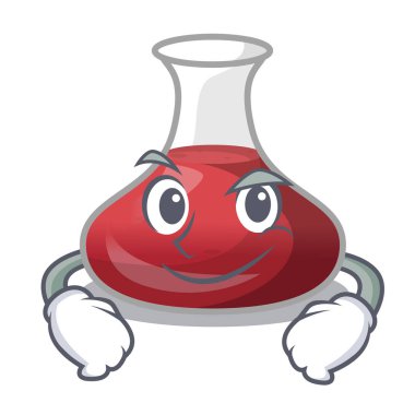 Çizgi film sürahi ile Smirking lezzetli kırmızı şarap