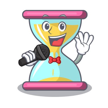 Tablo karikatür şarkı modern kum saati