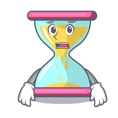 Tablo karikatür korkuyor modern kum saati