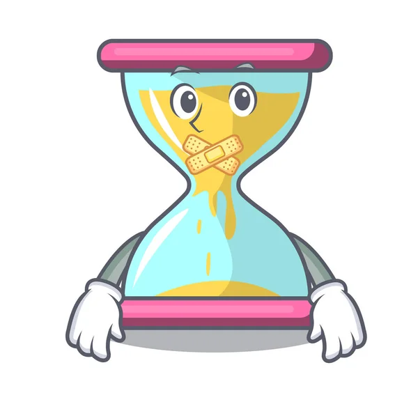 Reloj de arena vintage silencioso aislado en la mascota — Archivo Imágenes Vectoriales