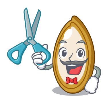 Bir çizgi film kase kabak çekirdeği berber