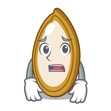 Plaka karikatür korkuyor Taze kabak çekirdeği