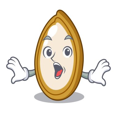 Plaka karikatür sürpriz Taze kabak çekirdeği