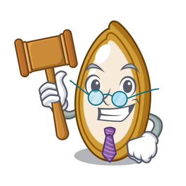 Maskot izole meyve kabak tohumu Yargıç