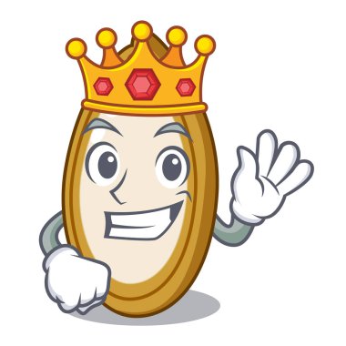 Maskot izole kral meyve kabak tohumu