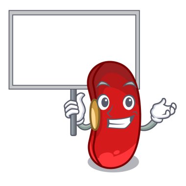 Yönetim Kurulu karakter kırmızı fasulye getirmek malzemeyi pişirmek için