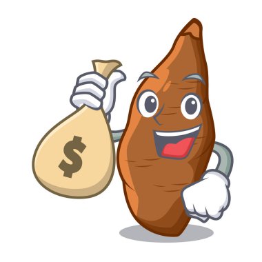 Para çantası karakter manyok ile Pazar meyve