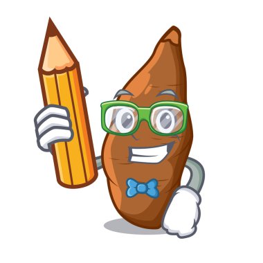 Öğrenci manyok kök plaka karikatür