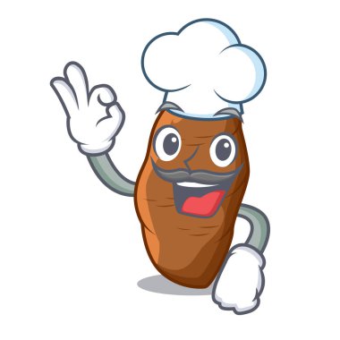 Şef manyok kök plaka karikatür