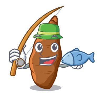 Çizgi film masada olgun manyok Balık tutma