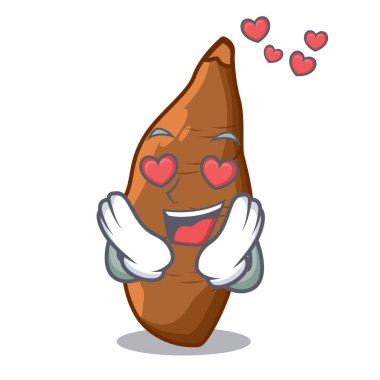 Aşk karikatür tablo içinde olgunlaşmış manyok