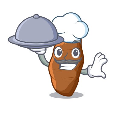 Şef gıda olgun manyok karikatür tablo ile