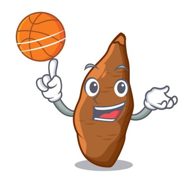 Basketbol karakter manyok ile Pazar meyve