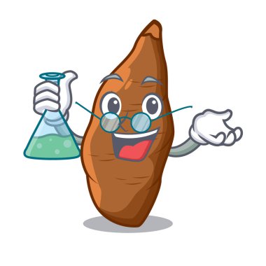 Profesör manyok kök plaka karikatür