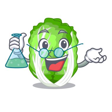 Profesör karakter Çin lahanası ahşap kase