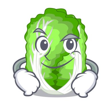 Ahşap kase Smirking karakter Çince lahana