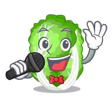 Şarkı karikatür Çin lahanası taze sebze mutfakta