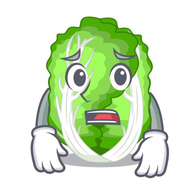 Yazık ki çizgi film taze Çin lahanası sebze mutfakta