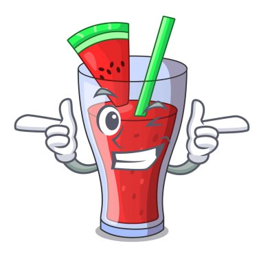 Wink sağlıklı karpuz suyu tablo karikatür