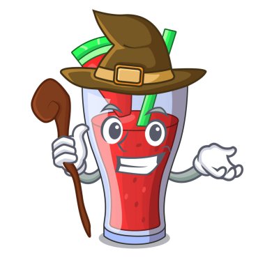 Cadı karpuz suyu karpuz meyve karikatür ile