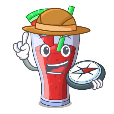 Explorer karpuz suyu karpuz meyve karikatür ile