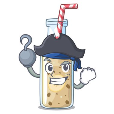 Korsan muz smoothie bir karikatür tablo