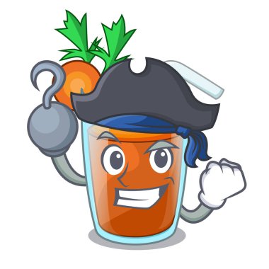 Korsan karakter sağlıklı havuç yüzlü diyet için