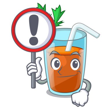 İşareti karakter sağlıklı havuç ile güler yüzlü diyet için