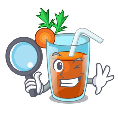 Dedektif ev yapımı havuç yüzlü çizgi film cam