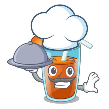 Şef yemek taze yüzlü havuç karikatür tablo ile