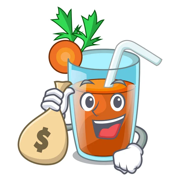 Para çantası karakter sağlıklı havuç ile güler yüzlü diyet için