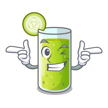 Wink salatalık suyu bir çizgi film cam