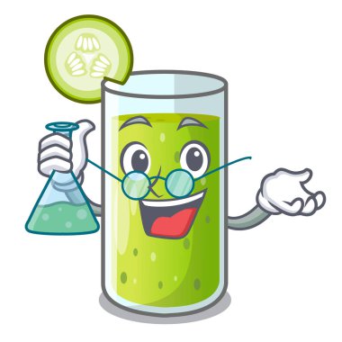 Profesör salatalık suyu bir çizgi film cam