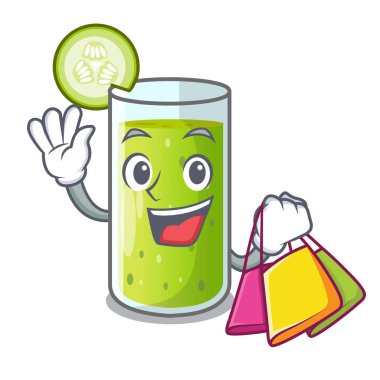 Salatalık suyu bir çizgi film cam alışveriş