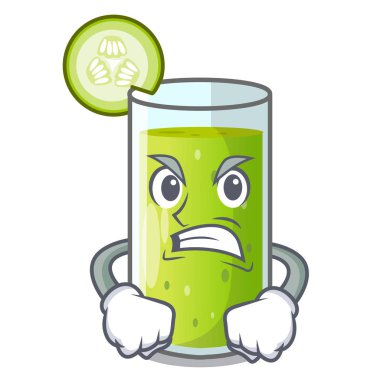 Kızgın lezzetli salatalık suyu tablo karikatür