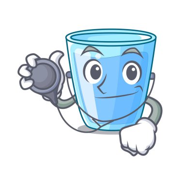 Doktor karakter bardak su içmek için