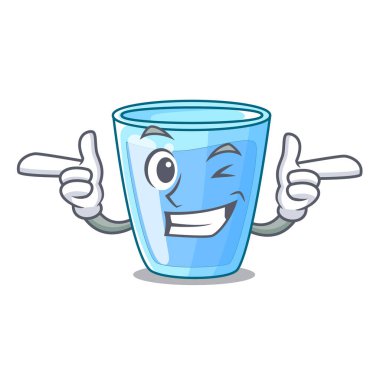 Wink taze su cam masa karikatür