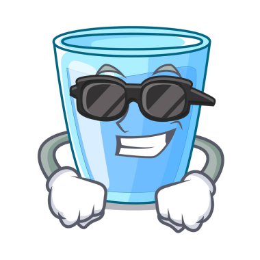 Süper cool taze su cam masa karikatür