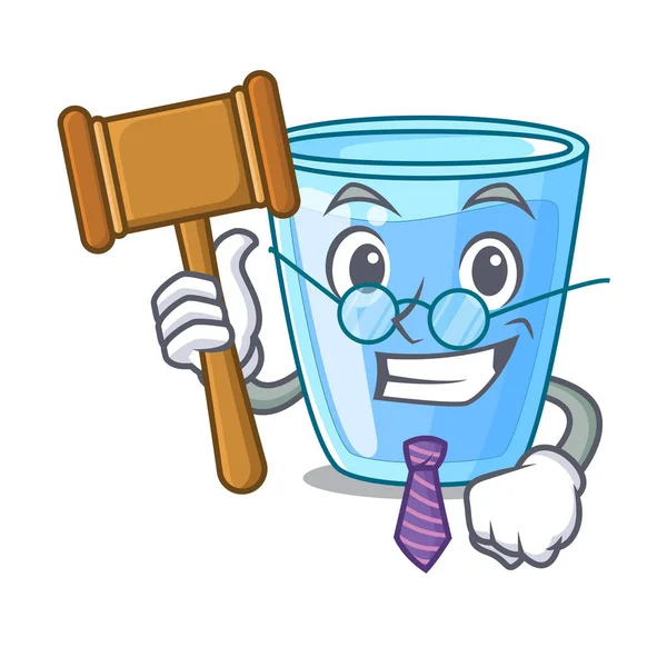 Yargıç bardak maden suyu karikatür