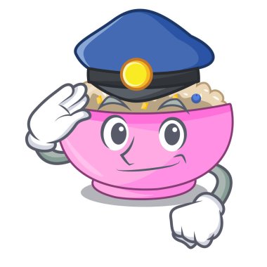 Polis bir kâse yulaf lapası karakter