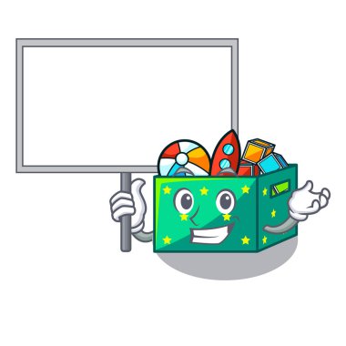 Yönetim Kurulu karakter ahşap kutu çocuklar oyuncak getirmek