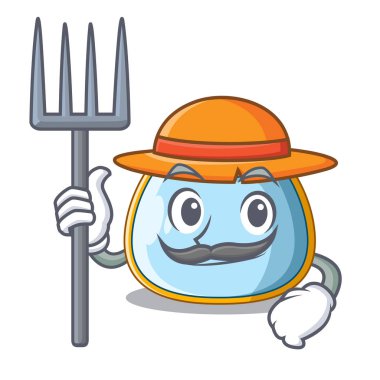 Çiftçi karakter bebek bib bebek besleme için