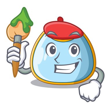 Sanatçı karakter bebek bib bebek besleme için