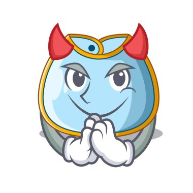 Şeytan ev yapımı bebek bib bez Karikatür