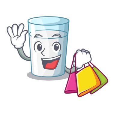 Alışveriş protein zengin süt çizgi film cam